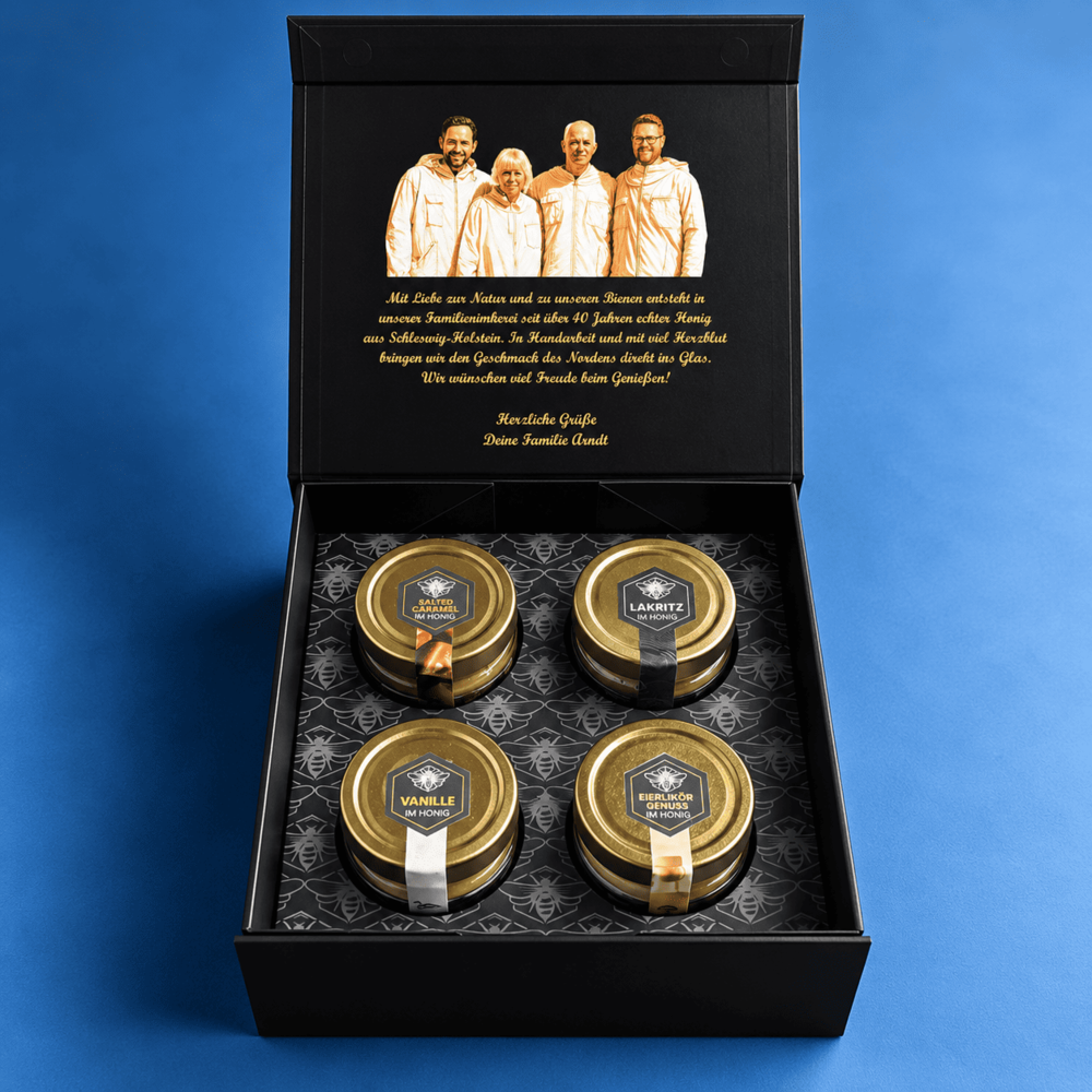 Magnet-Geschenkbox: 4x Honigkreationen
