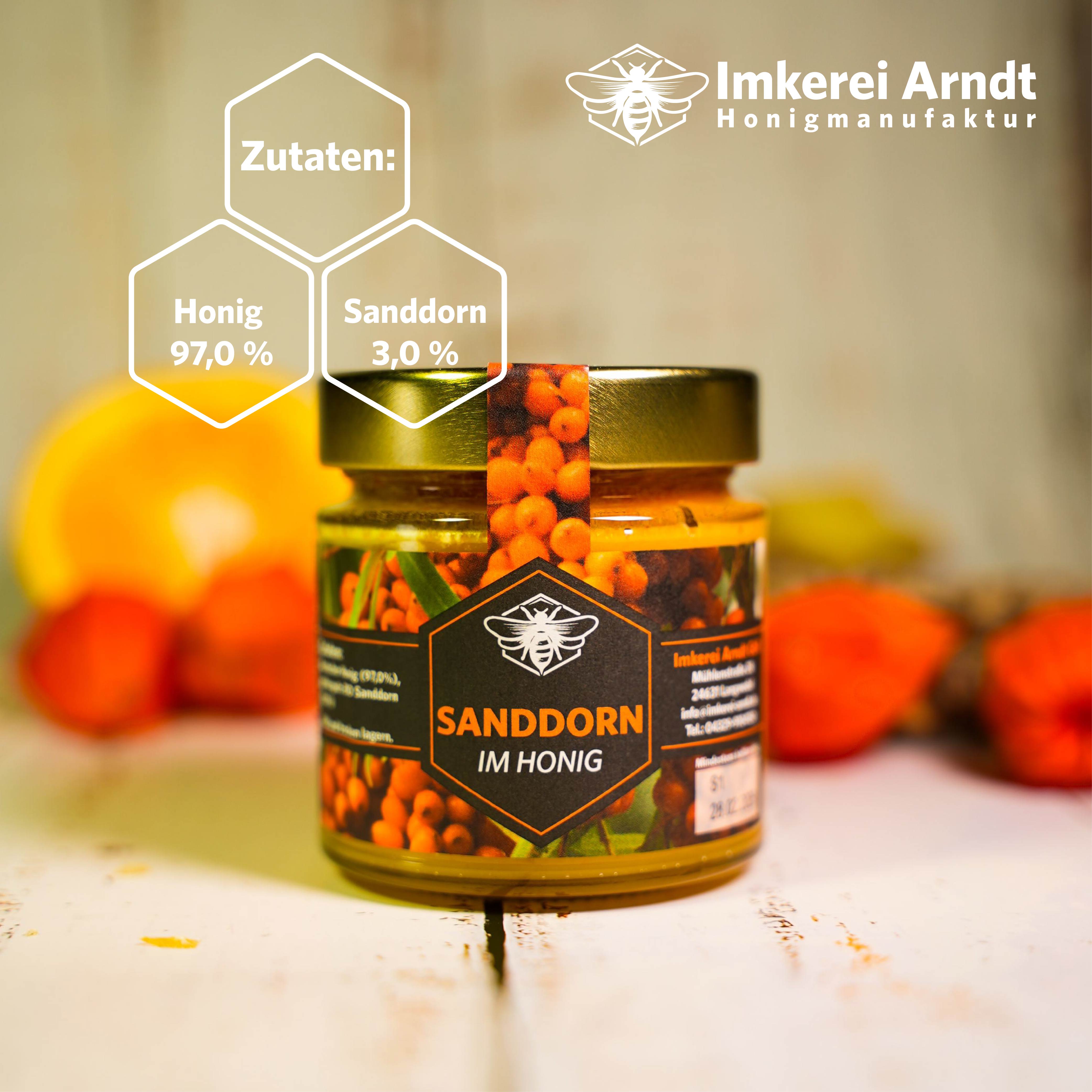 SANDDORN IM HONIG 250G