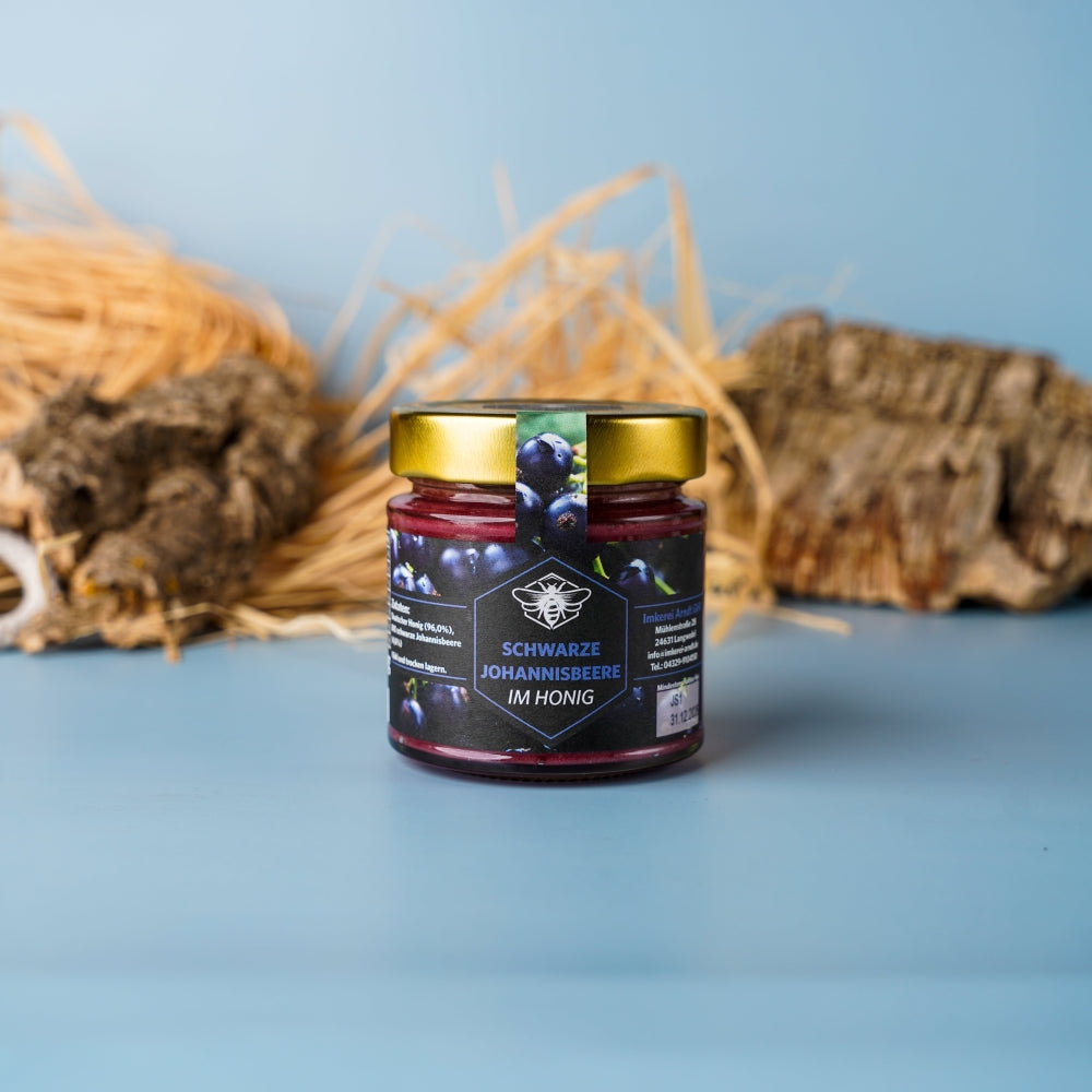 SCHWARZE JOHANNISBEERE IM HONIG 250G