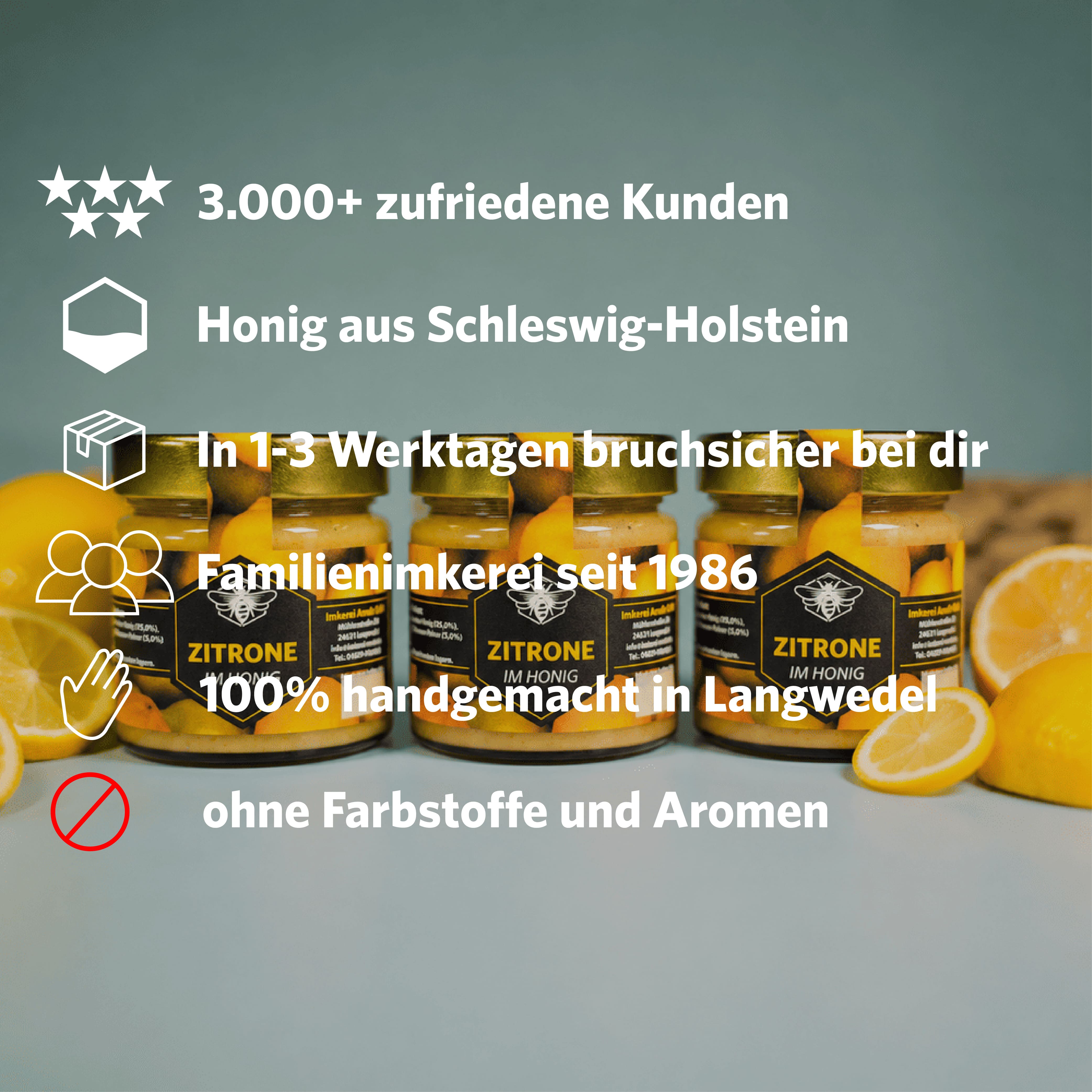 ZITRONE IM HONIG 250G