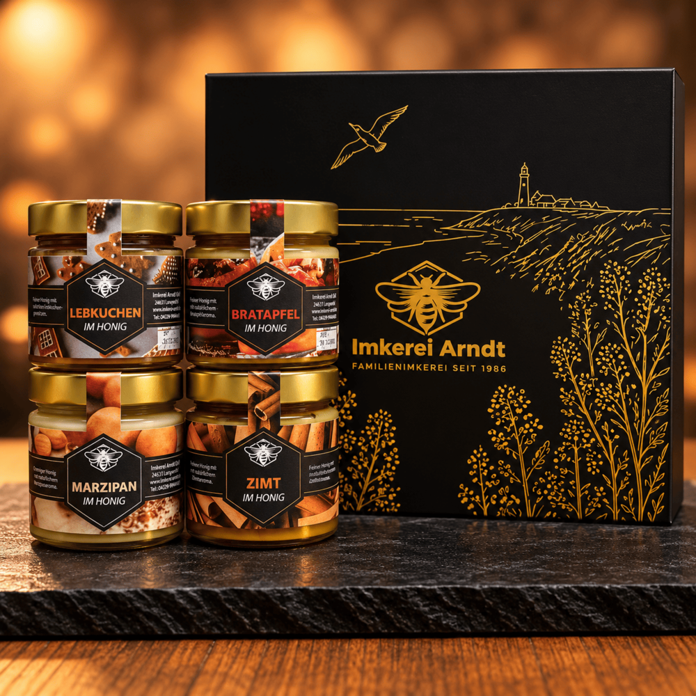Magnet-Geschenkbox: 4x Honigkreationen