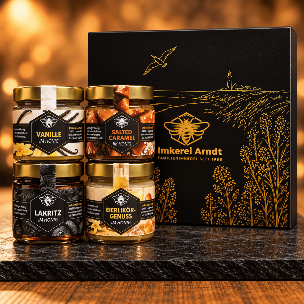 Magnet-Geschenkbox: 4x Honigkreationen