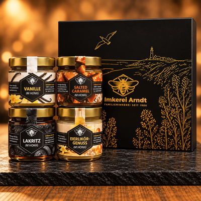 Magnet-Geschenkbox: 4x Honigkreationen