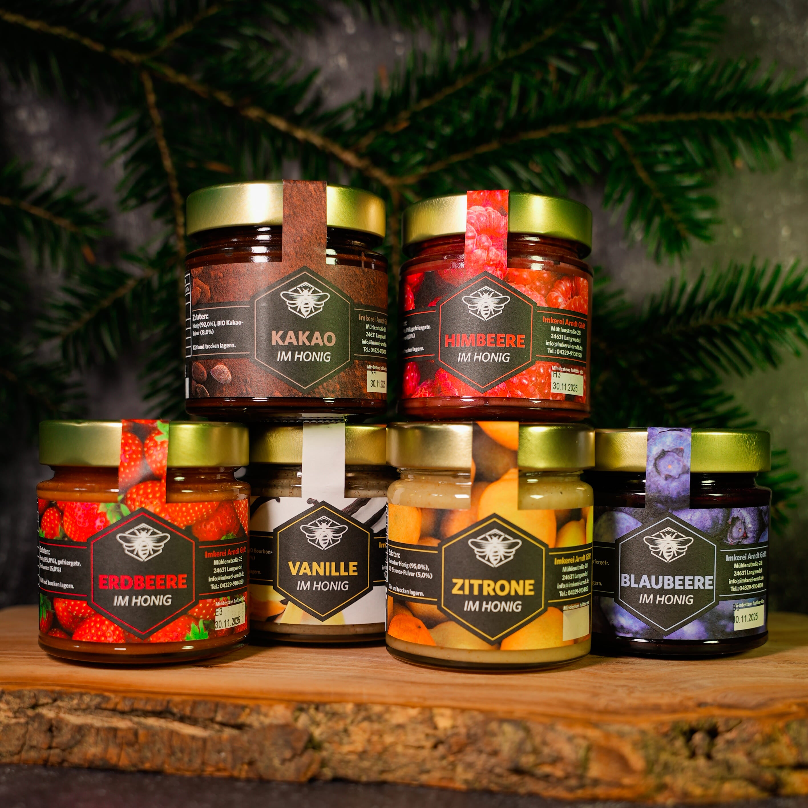 6er HONIG-SET - FRUCHTIGE- UND AROMATISCHE VIELFALT