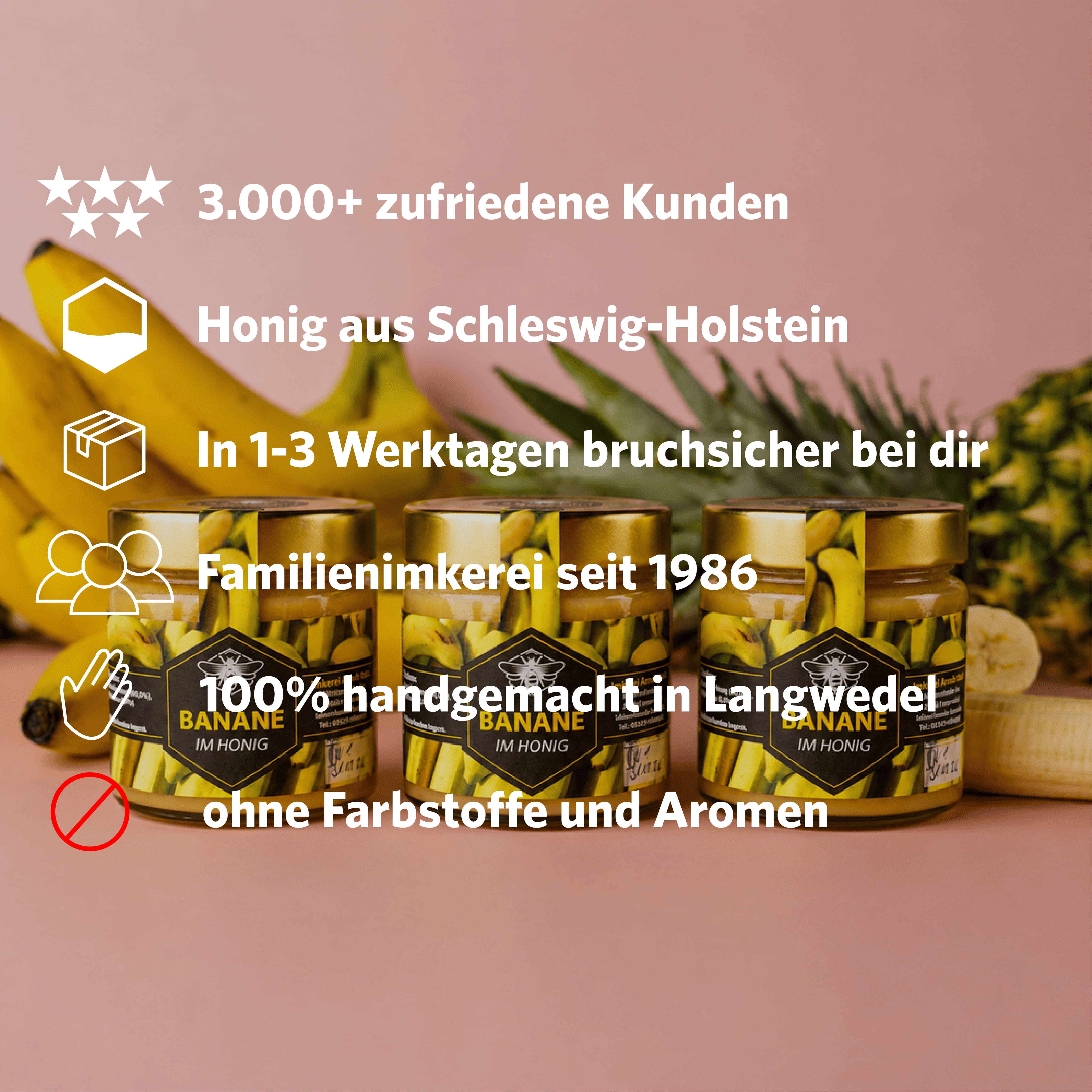 BANANE IM HONIG 250G