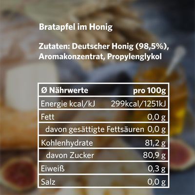 BRATAPFEL IM HONIG 250G