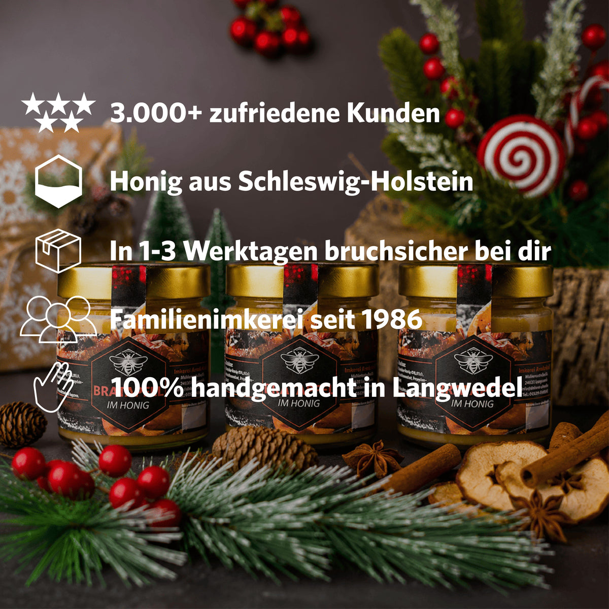 BRATAPFEL IM HONIG 250G