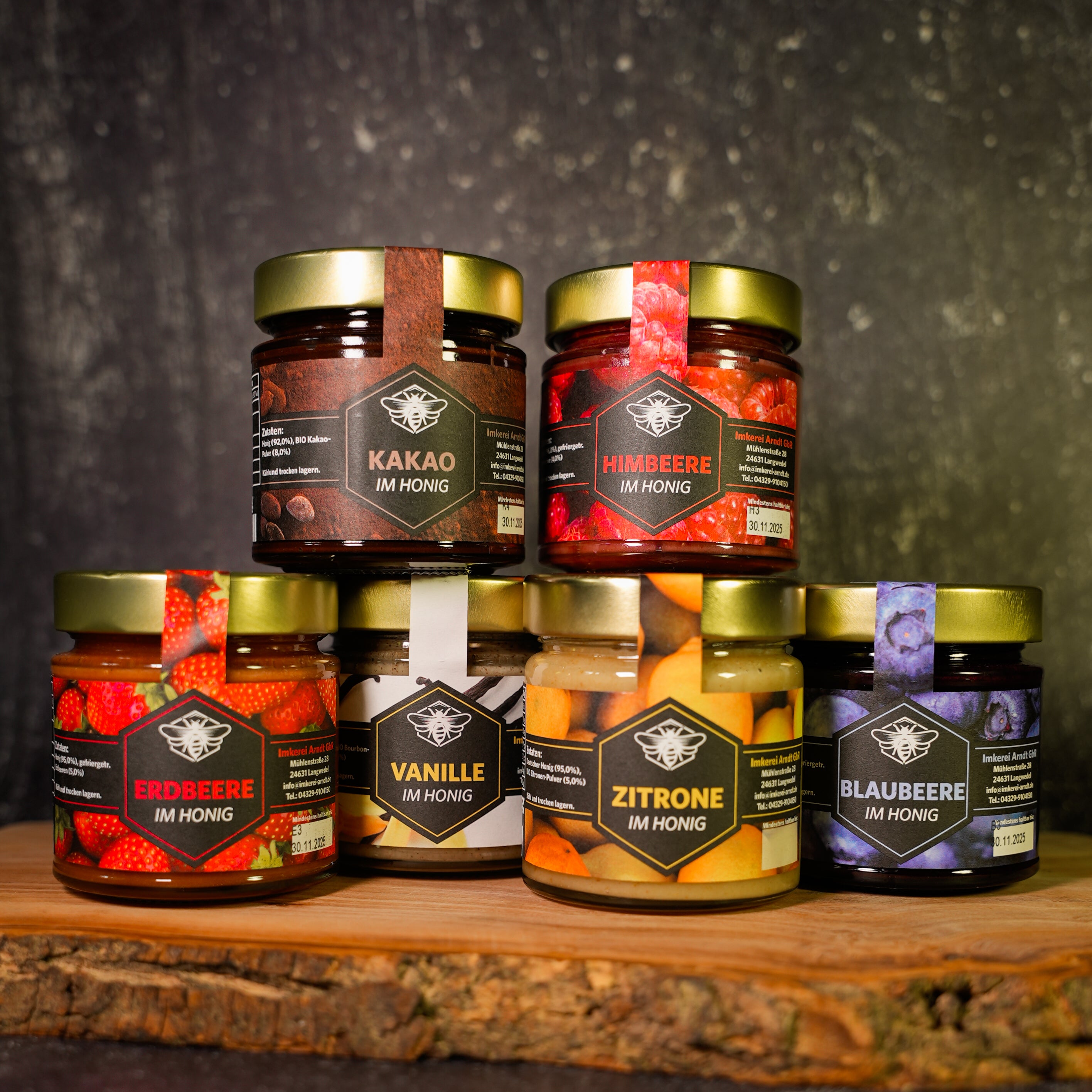 6er HONIG-SET - FRUCHTIGE- UND AROMATISCHE VIELFALT