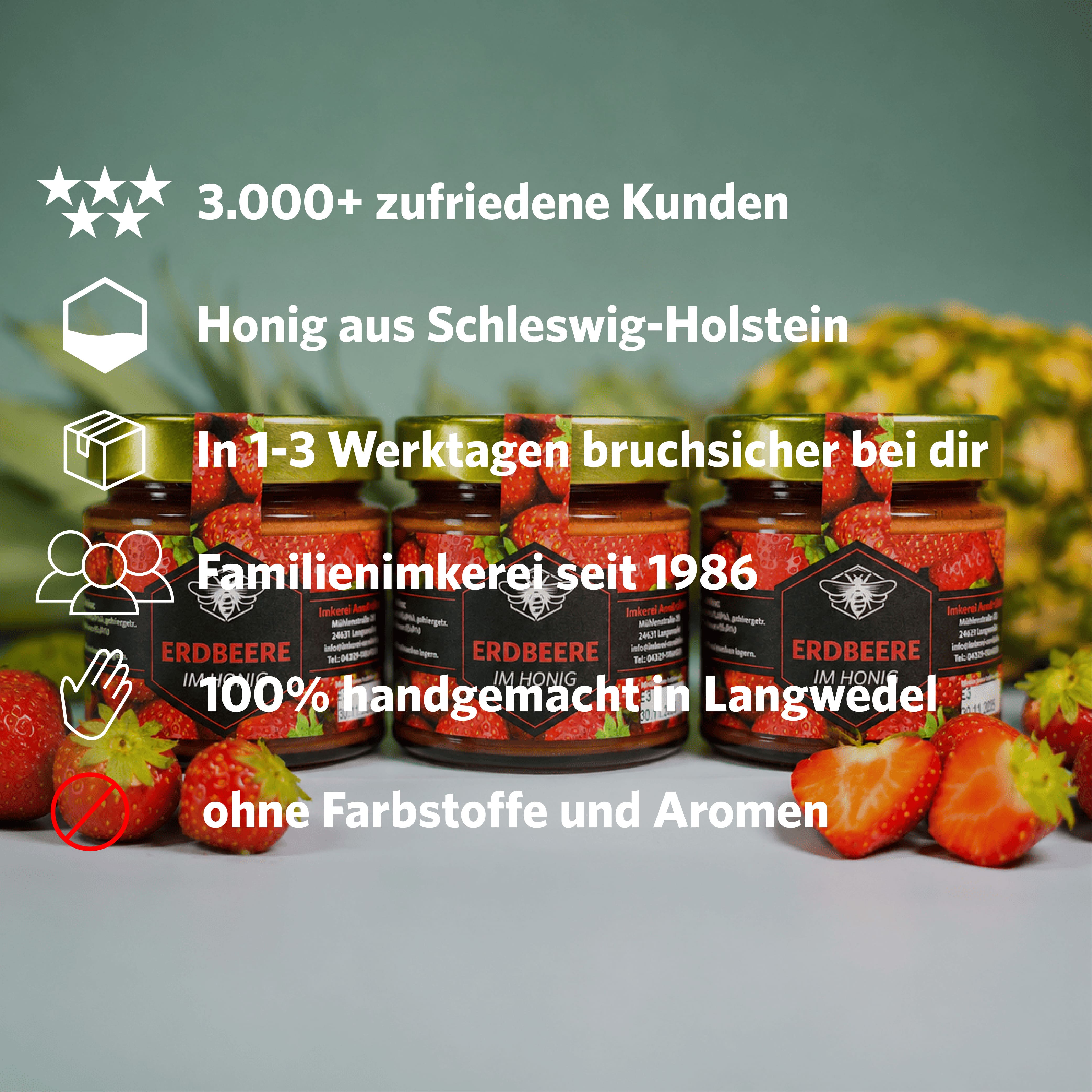 ERDBEERE IM HONIG 250G