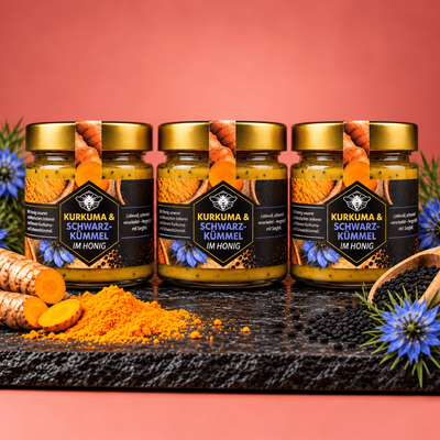 KURKUMA & SCHWARZKÜMMEL IM HONIG 250G
