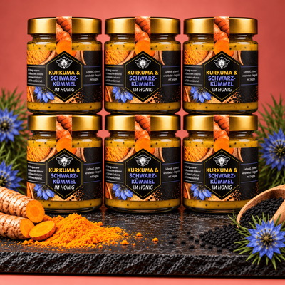 KURKUMA & SCHWARZKÜMMEL IM HONIG 250G