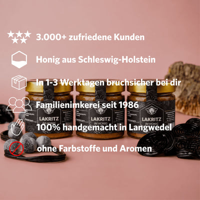 LAKRITZ IM HONIG 250G