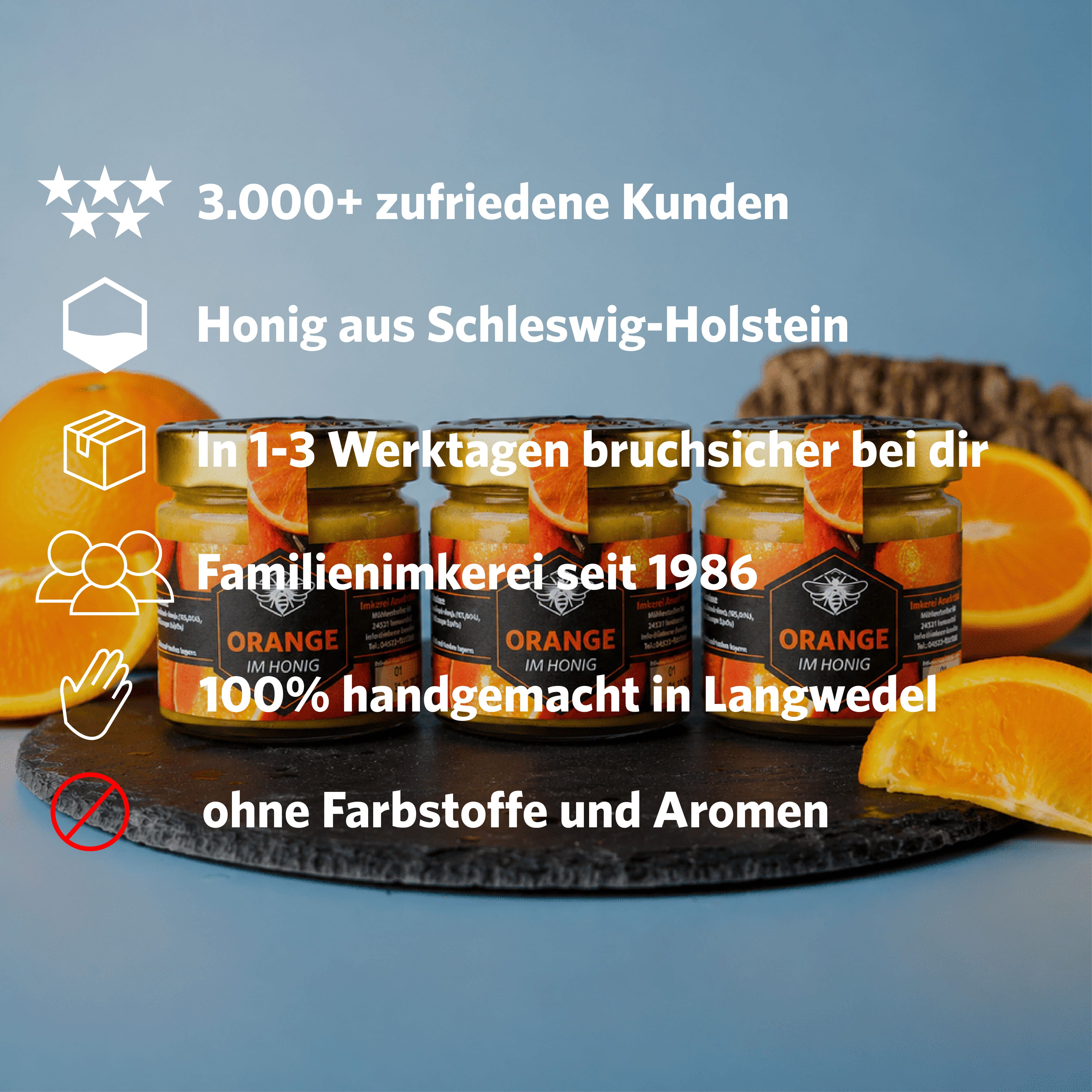 ORANGE IM HONIG 250G