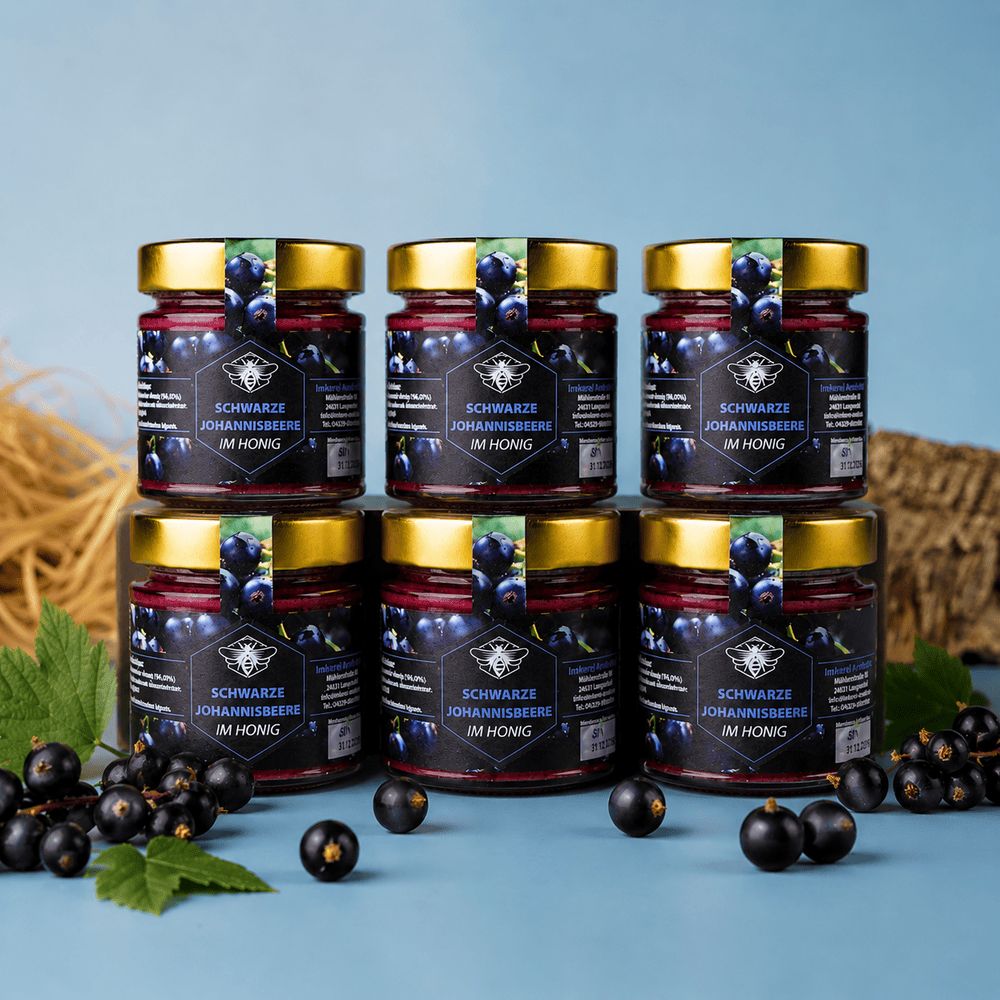 SCHWARZE JOHANNISBEERE IM HONIG 250G
