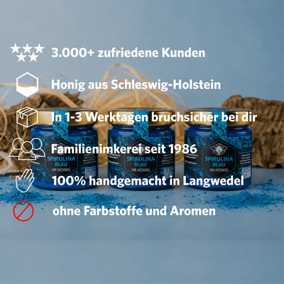 SPIRULINA BLAU IM HONIG 250G