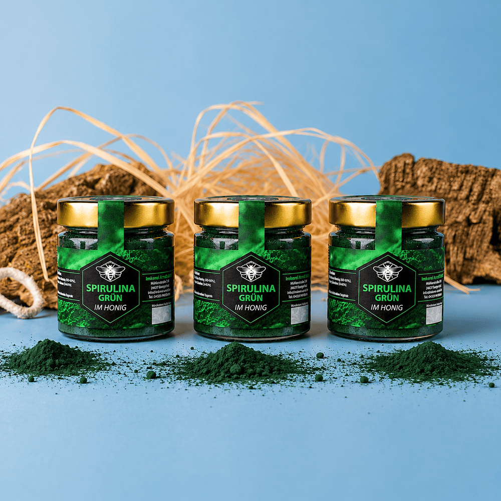 SPIRULINA GRÜN IM HONIG 250G